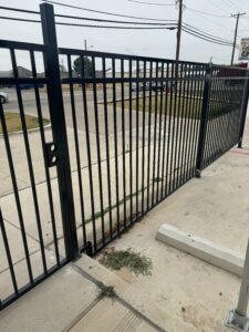 Black Iron Gate for Garage